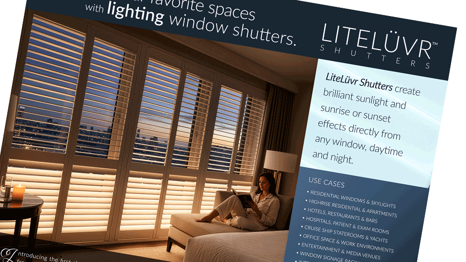 Lumina Shutters Sales Brochure